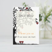 Hearts en Boom Wedding Vows Renewal Kaart (Staand voorkant)