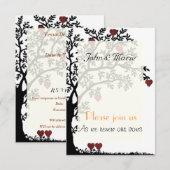 Hearts en Boom Wedding Vows Renewal Kaart (Voorkant / Achterkant)