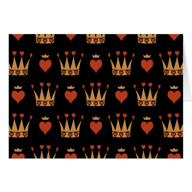 Hearts en Crowns Motif (Voorkant Horizontaal)