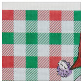 Hearts en Snowman Friends Fabric Stof (Close Up)