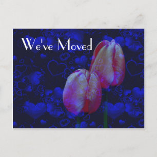 Hearts en Tulps nieuw adres Floral Briefkaart