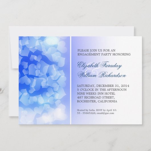 Hearts Engagement Party Uitnodigingen (Voorkant)