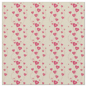 Hearts Fabric Stof (Close Up)