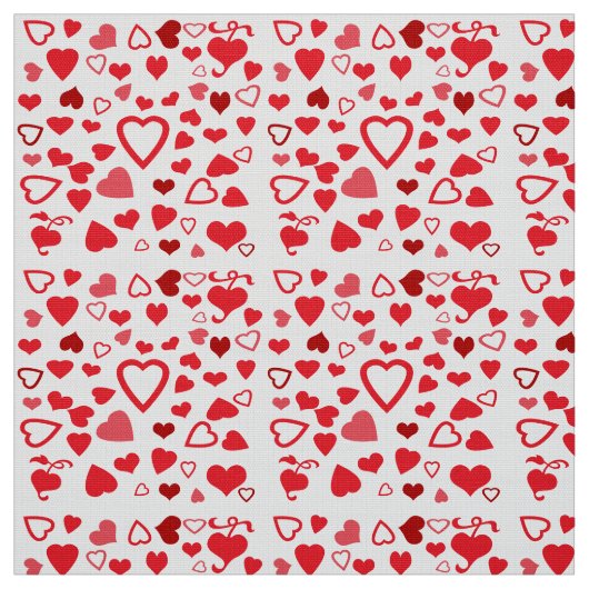 Hearts Fabric Stof (Swatch)