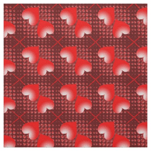 Hearts Fabric Stof (Swatch)