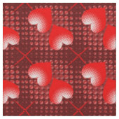 Hearts Fabric Stof (Close Up)