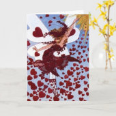 Hearts Fairy Kaart (Gele Bloem)