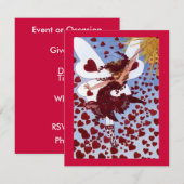 Hearts Fairy Kaart (Voorkant / Achterkant)