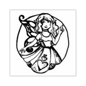 Hearts Fairy Rubberstempel (Afrduk)