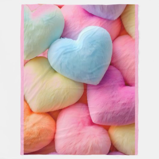 Hearts Fleece Blanket (Voorkant)