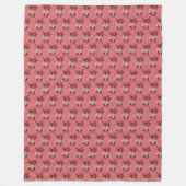 Hearts Fleece Blanket Deken (Voorkant)