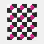 Hearts Fleece Blanket Deken (Voorkant)