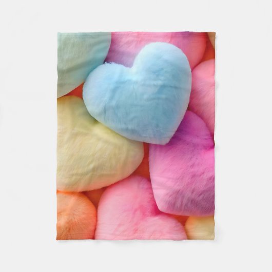 Hearts Fleece Blanket Deken (Voorkant)
