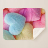 Hearts Fleece Blanket Sherpa Deken (Voorkant (horizontaal))