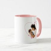 Hearts Foto Lijst Mok Roze (Voorkant rechts)