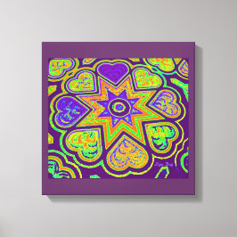 'Hearts Full of Love'-paneelprint (heldere kleuren Canvas Afdruk