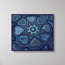 'Hearts Full of Love'-paneelprinter (Rustics) (bla