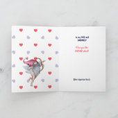 Hearts Funny Valentijn Cupid Gnome Sweeite Feestdagen Kaart (Binnen)
