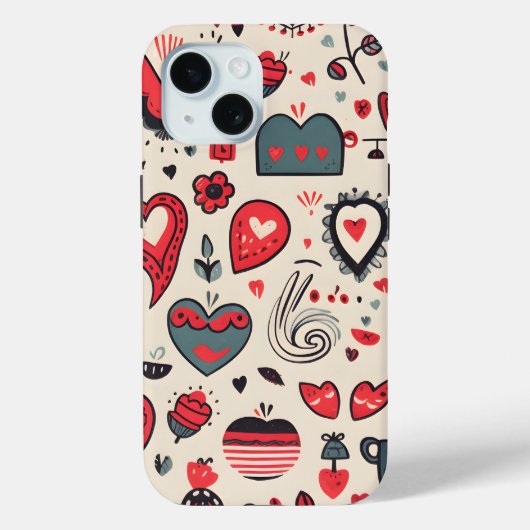 Hearts Galore Case-Mate iPhone Case (Achterkant)