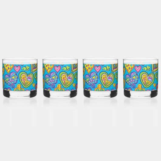Hearts Galore Drinkware Set Whisky Glas (Achterkant)