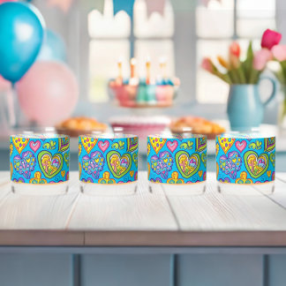 Hearts Galore Drinkware Set Whisky Glas