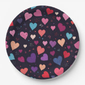Hearts Galore Papieren Bordje (Voorkant)