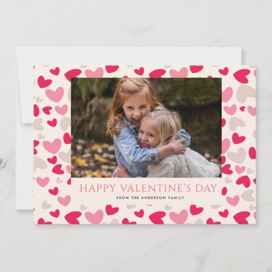 Hearts Galore Valentijnsdag Fotokaarten (Voorkant)