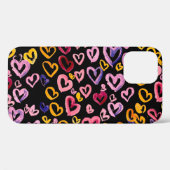 Hearts Galore: Waterverf Naadloos Patroon Case-Mate iPhone Case (Achterkant (horizontaal))