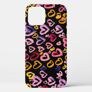 Hearts Galore: Waterverf Naadloos Patroon Case-Mate iPhone Case