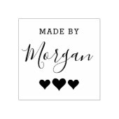 Hearts | Gemaakt door Creative Wooden met de douan Rubberstempel (Afrduk)