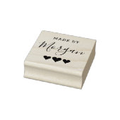 Hearts | Gemaakt door Creative Wooden met de douan Rubberstempel (Stempel)