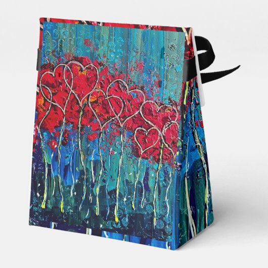 Hearts Gift Bag Bedankdoosjes (Achterkant)