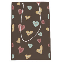 Hearts Gift Tassen - Bruin