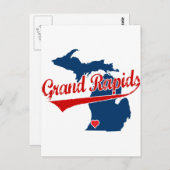 Hearts Grand Rapids Michigan Briefkaart (Voorkant / Achterkant)