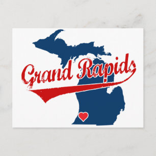 Hearts Grand Rapids Michigan Briefkaart
