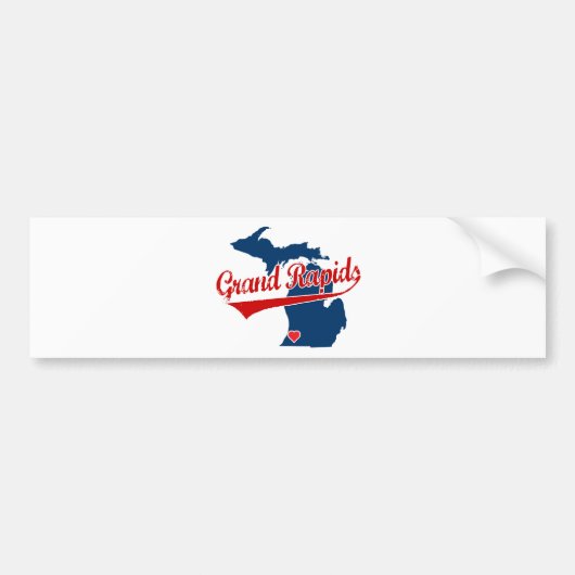 Hearts Grand Rapids Michigan Bumpersticker (Voorkant)
