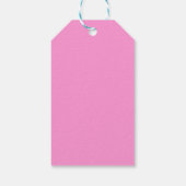 Hearts Grid roze en rood Cadeaulabel (Achterkant)