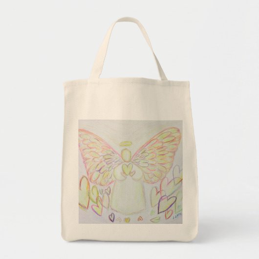 Hearts Guardian Angel Art Canvas tas (Voorkant)