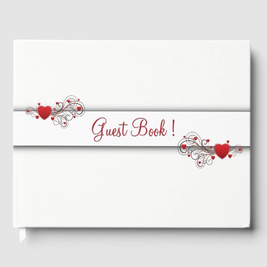 Hearts Guest Book Gastenboek (Voorkant)