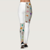 Hearts Half Printed Leggings  (Achterkant)