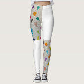 Hearts Half Printed Leggings  (Voorkant)