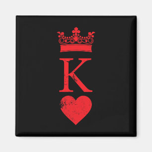 Hearts Halloween Costume Poker Car Magneet