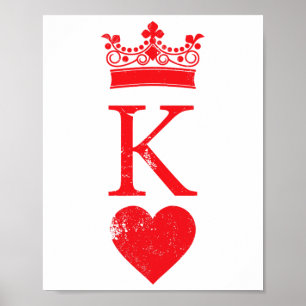 Hearts Halloween Costume Poker Car Poster