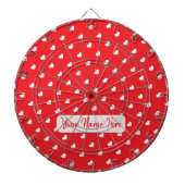 Hearts Happy Valentine’s Day Modern Love Pattern Dartbord (Voorkant)
