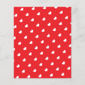 Hearts Happy Valentine’s Day Modern Love Pattern Flyer (Achterkant)