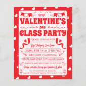 Hearts Happy Valentine’s Day Modern Love Pattern Flyer (Voorkant)