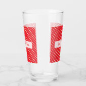 Hearts Happy Valentine’s Day Modern Love Pattern Glas (Rechts)