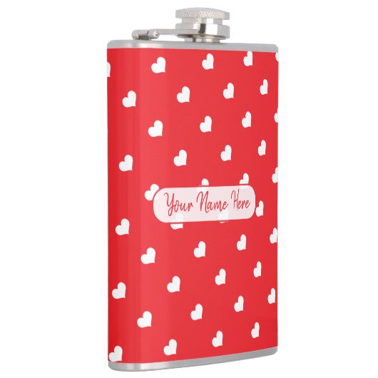 Hearts Happy Valentine’s Day Modern Love Pattern Heupfles (Rechts)