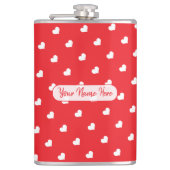 Hearts Happy Valentine’s Day Modern Love Pattern Heupfles (Voorkant)