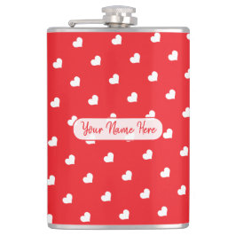 Hearts Happy Valentine’s Day Modern Love Pattern Heupfles